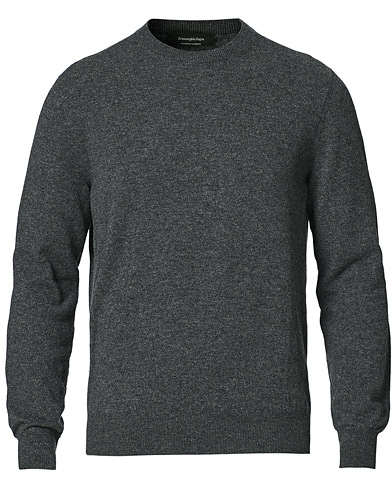  Cashmere Crew Neck Sweater Dark Grey