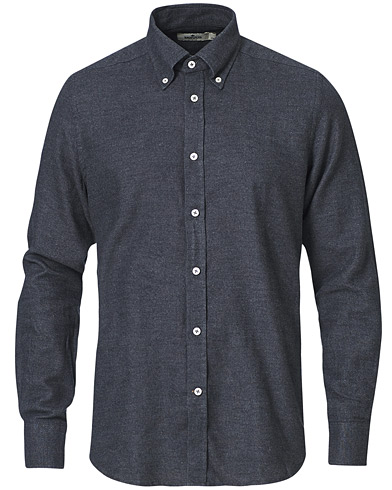 Flanellipaidat |  Structured Button Down Flannel Shirt  Grey