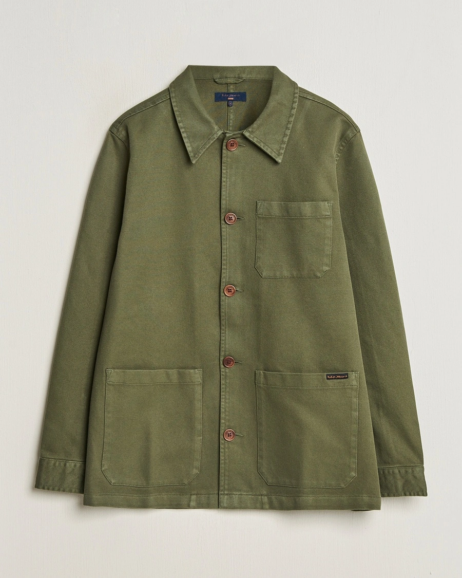 Nudie Jeans Barney Worker Overshirt Olive – Vihreä
