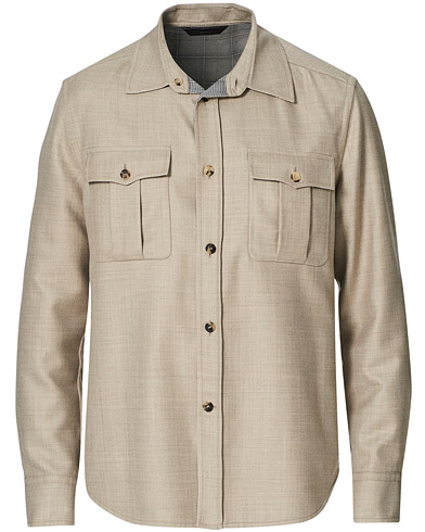 Paitatakit |  Wool Vagabond Shirt Jacket Beige