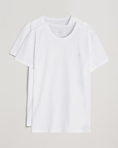 Mies | Lyhythihaiset t-paidat | GANT | 2-Pack Crew Neck T-Shirt White