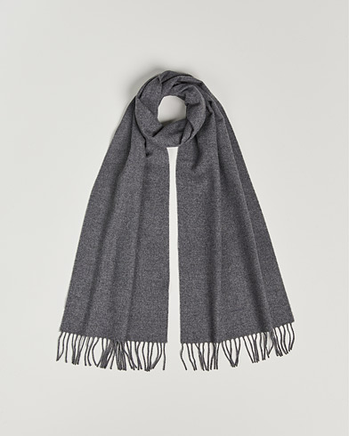 Mies | Preppy Authentic | GANT | Solid Wool Scarf Charcoal Melange