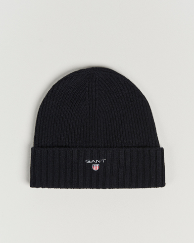 Mies | Preppy Authentic | GANT | Wool Lined Beanie Black