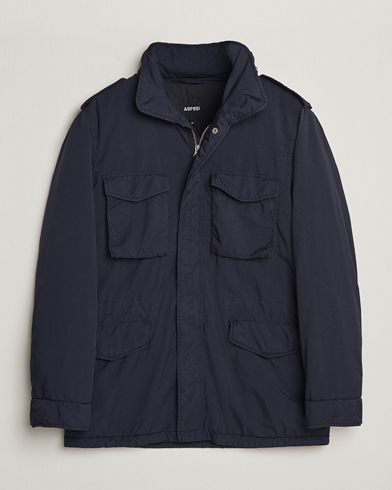 Mies |  | Aspesi | Garment Dyed Field Jacket Navy