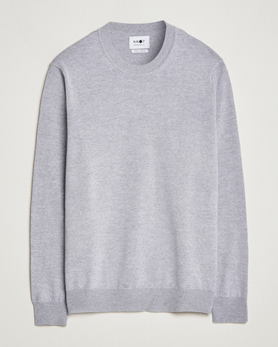 Mies | Business & Beyond | NN07 | Ted Merino Crew Neck Pullover Light Grey