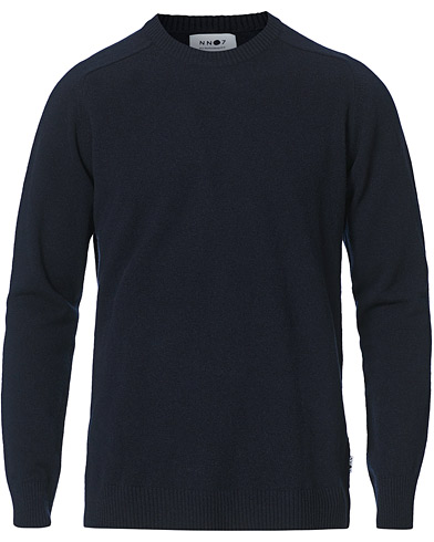 Mies |  | NN07 | Edward Lambswool Crew Neck Pullover Navy