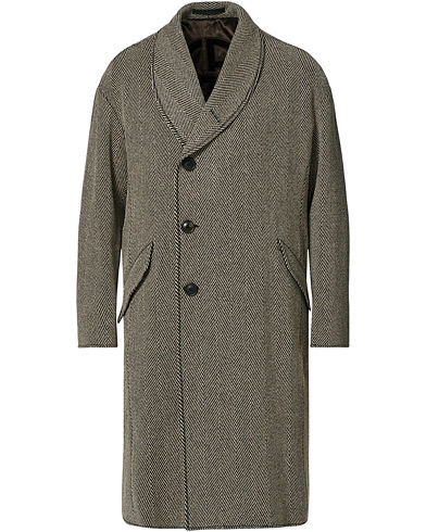 Päällystakit |  Chevron Wool Coat Grey