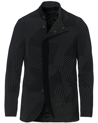 Smokkitakit |  Geometric Velvet Jacket Black