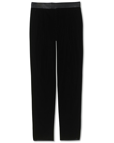 Mies | Italian Department | Giorgio Armani | Velvet Evening Trousers Black
