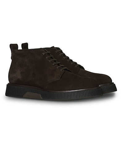 Chukka-kengät |  Laced Ankle Boot Dark Brown Suede