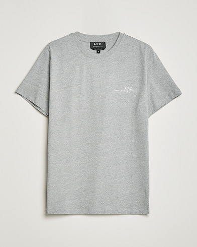 Mies | T-paidat | A.P.C. | Item Short Sleeve T-Shirt Heather Grey