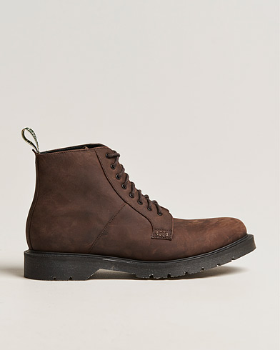 Mies | Käsintehdyt kengät | Loake Shoemakers | Niro Heat Sealed Laced Boot Brown Nubuck