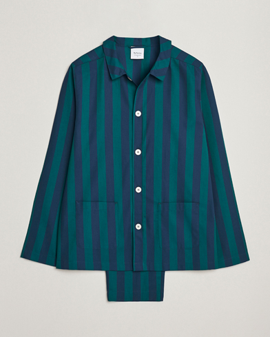 Mies | Kotona viihtyvälle | Nufferton | Uno Striped Pyjama Set Blue/Green