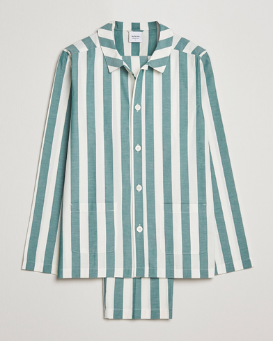 Mies | Oloasut | Nufferton | Uno Striped Pyjama Set Green/White