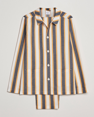 Mies |  | Nufferton | Uno Triple Striped Pyjama Set Yellow/Blue