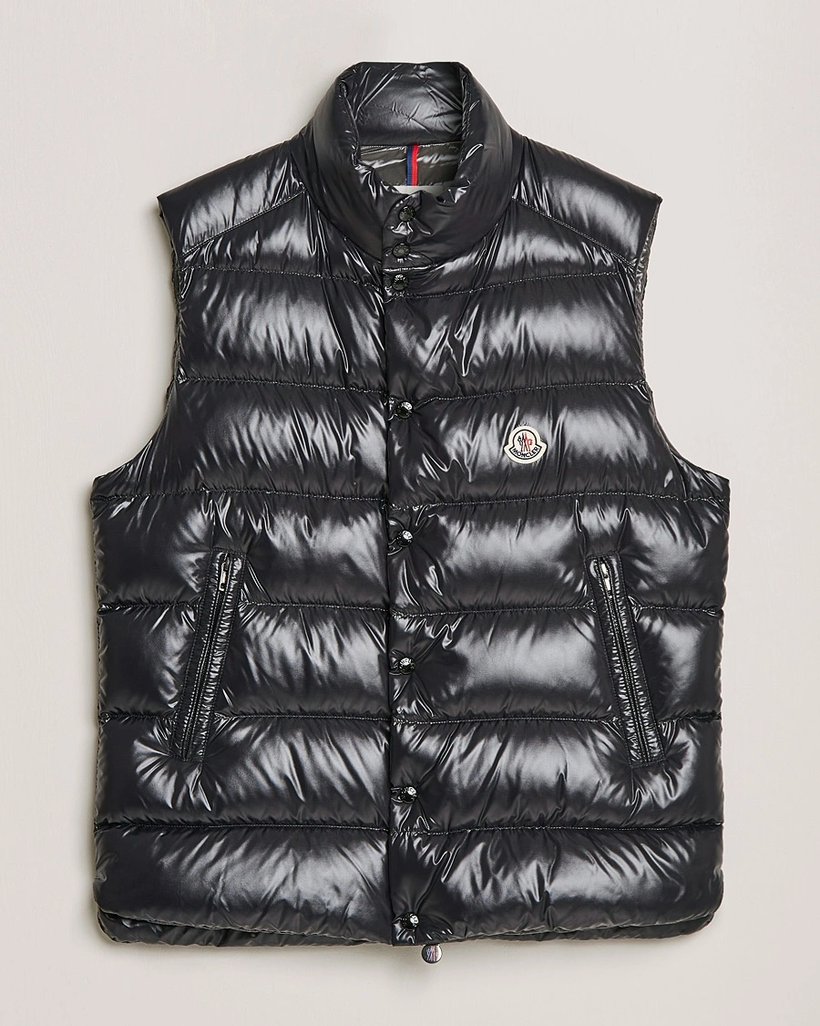 Moncler Tibb Down Vest Black – Musta