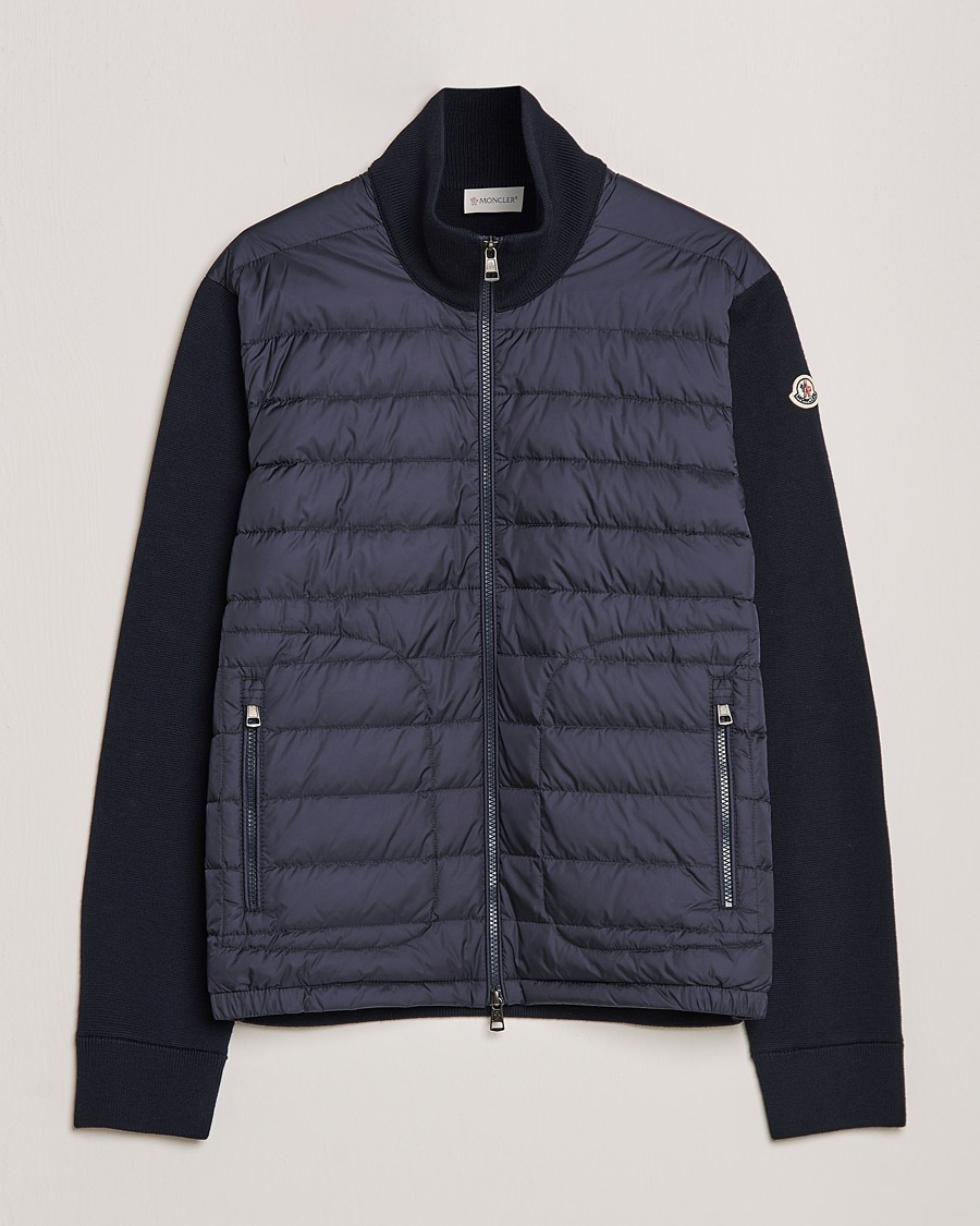 Moncler Hybrid Zip Cardigan Navy – Sininen