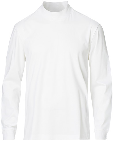 Pitkähihaiset t-paidat |  Refined Mockneck Long Sleeve Tee Blanc De Blanc