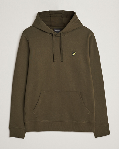 Mies |  | Lyle & Scott | Organic Cotton Pullover Hoodie Olive