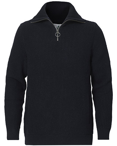  |  Crook Knitted Half Zip Sweater Navy