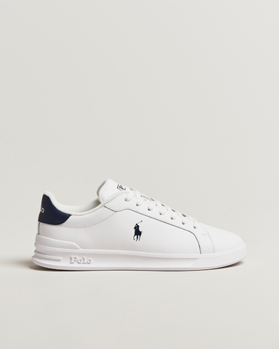Polo Ralph Lauren Heritage Court Sneakers White/Newport Navy – Valkoinen