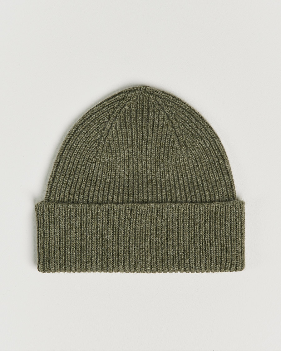 Le Bonnet Lambswool/Caregora Beanie Croco – Vihreä