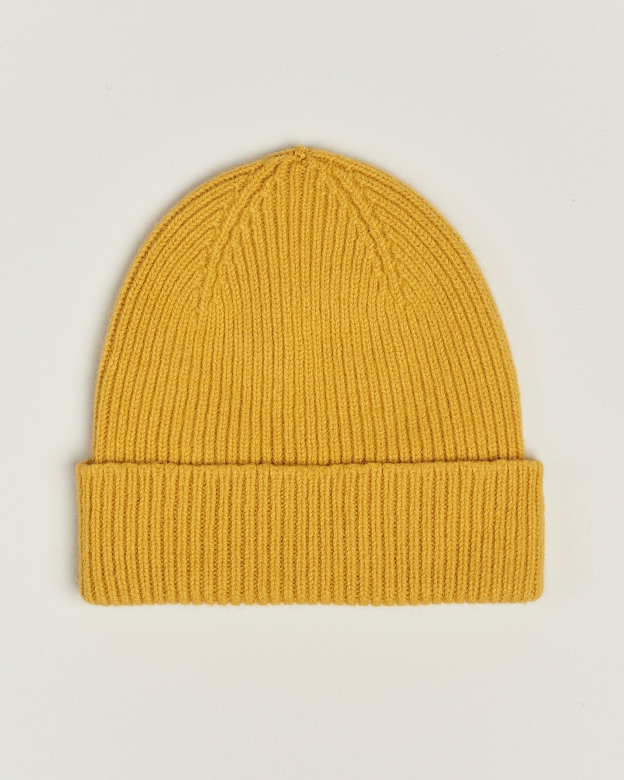 Le Bonnet Lambswool/Caregora Beanie Mustard – Keltainen