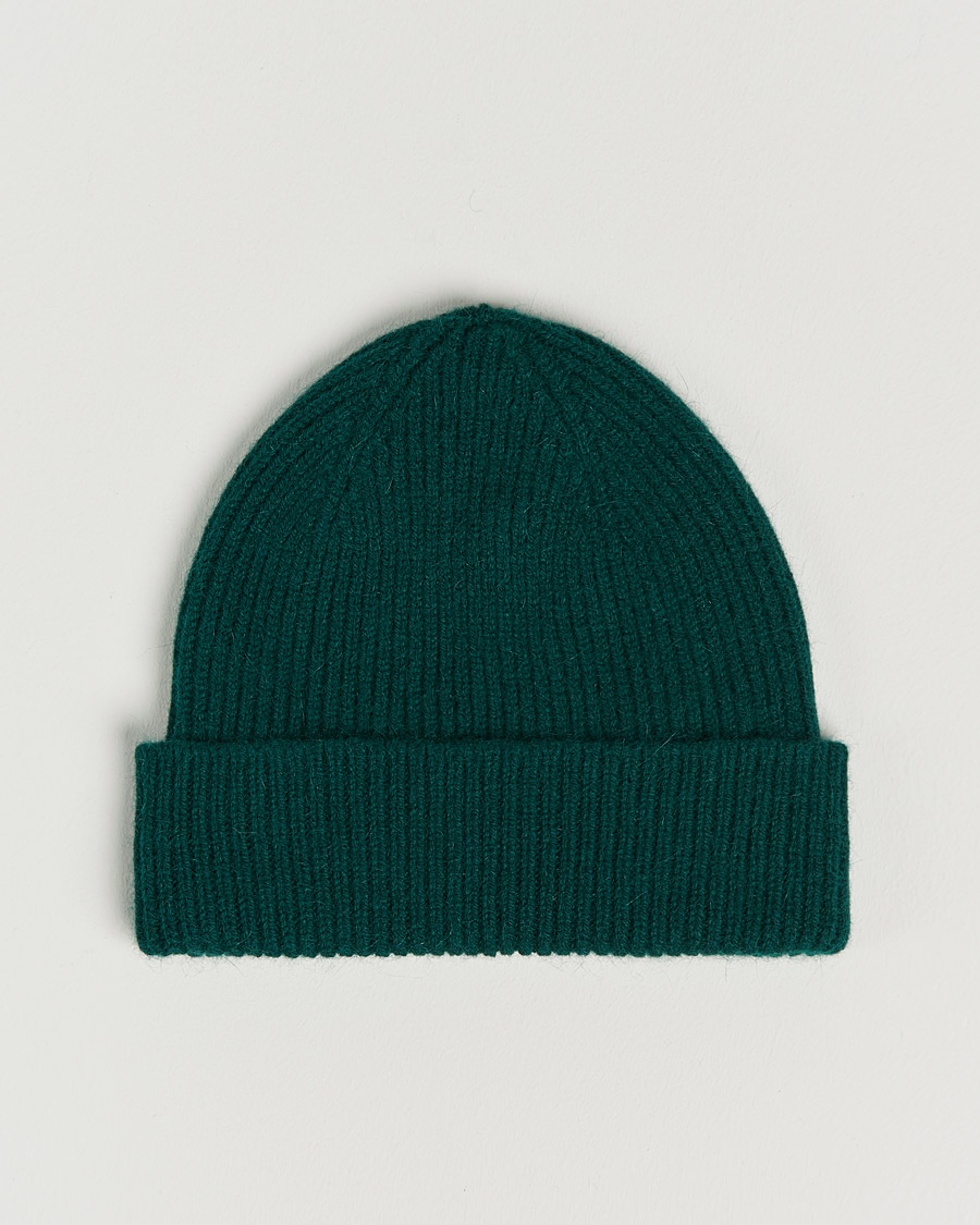 Le Bonnet Lambswool/Caregora Beanie Moss – Vihreä
