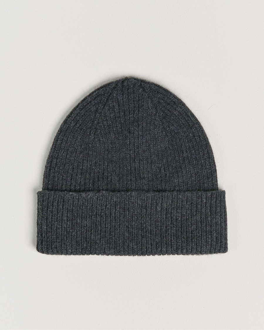 Le Bonnet Lambswool/Caregora Beanie Graphite – Harmaa