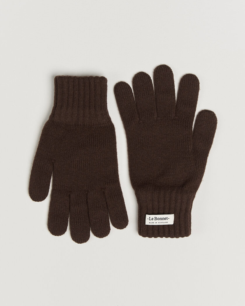 Le Bonnet Merino Wool Gloves Gingerbread – Ruskea