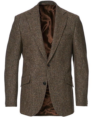 Tweed-pikkutakit |  Edward Wool Donegal Blazer Light Brown