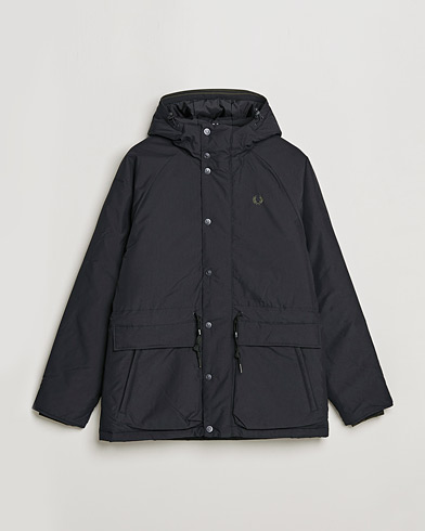 Mies |  | Fred Perry | Padded Zip Through Parka  Black