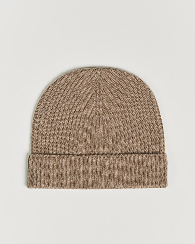 Mies | Best of British | Johnstons of Elgin | Cashmere Ribbed Hat Otter