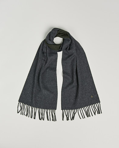 Mies |  | Morris | Double Face Wool Scarf Grey/Green