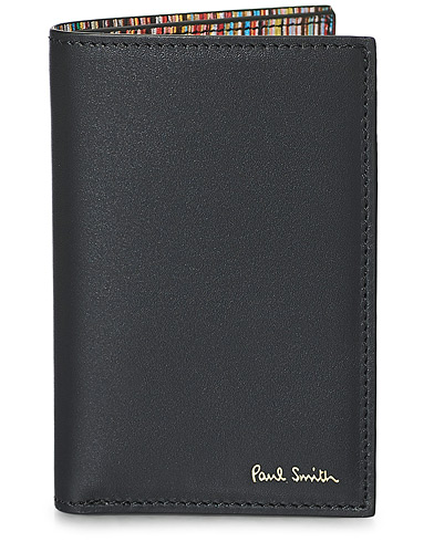 Mies |  | Paul Smith | Stripe Leather Wallet Black