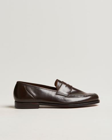Mies | Käsintehdyt kengät | Crockett & Jones | Harvard Unlined Loafer Dark Brown Cordovan