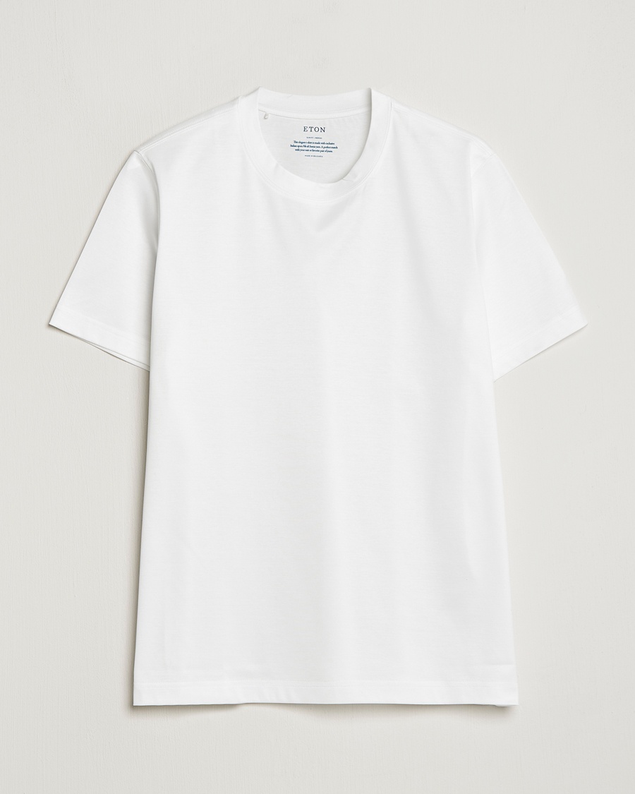 Eton Filo Di Scozia Cotton T-Shirt White – Valkoinen