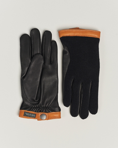 Mies | Hestra | Hestra | Deerskin Wool Tricot Glove BlackBlack