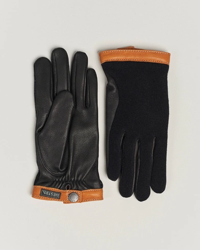 Mies | Hestra | Hestra | Deerskin Wool Tricot Glove BlackBlack