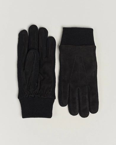 Mies | Hestra | Hestra | Geoffery Suede Wool Tricot Glove Black