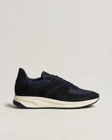 Mies | New Nordics | C.QP | Stride Suede/Nylon Runner Obsidian Blue
