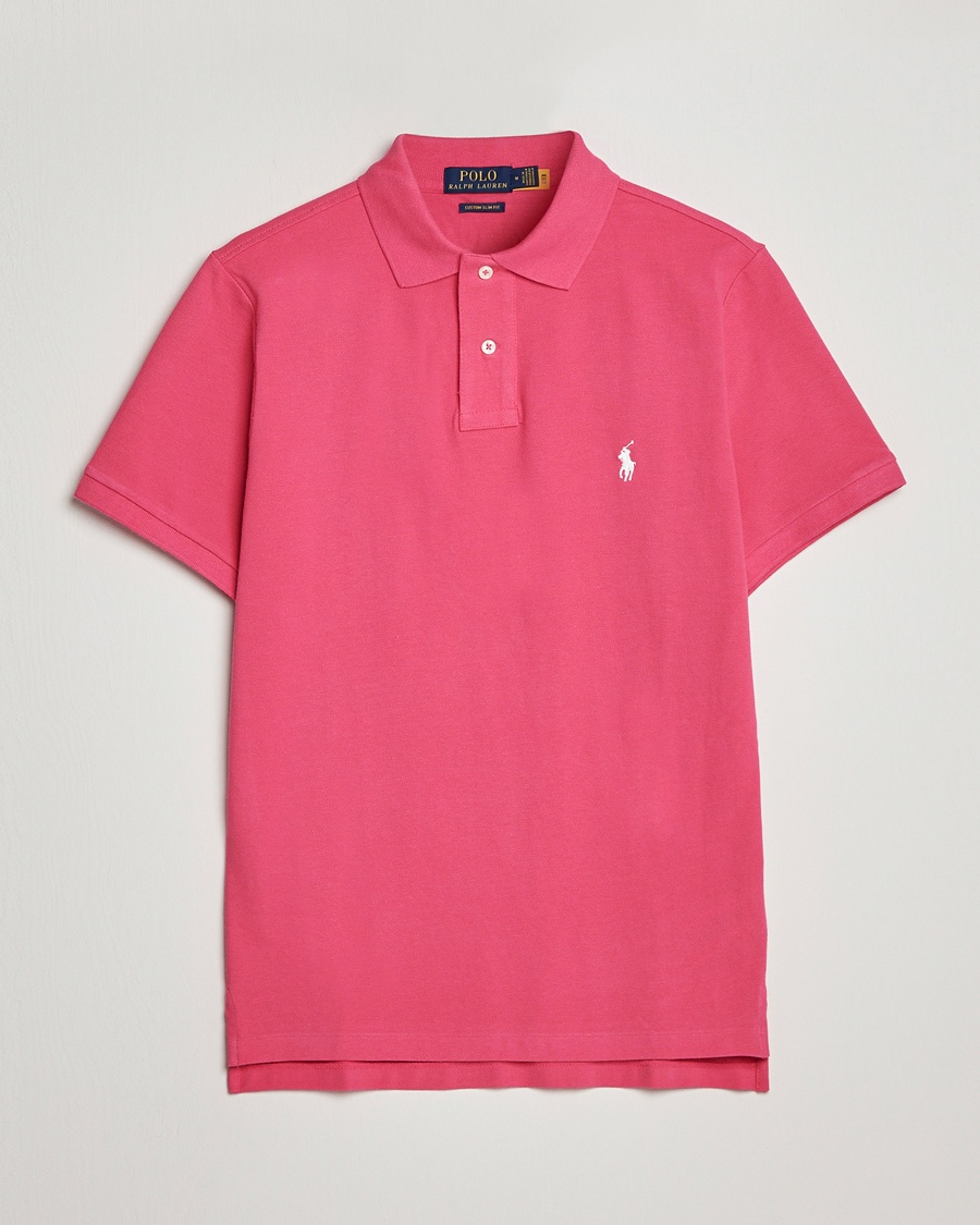 Polo Ralph Lauren Custom Slim Fit Polo Hot Pink – Vaaleanpunainen