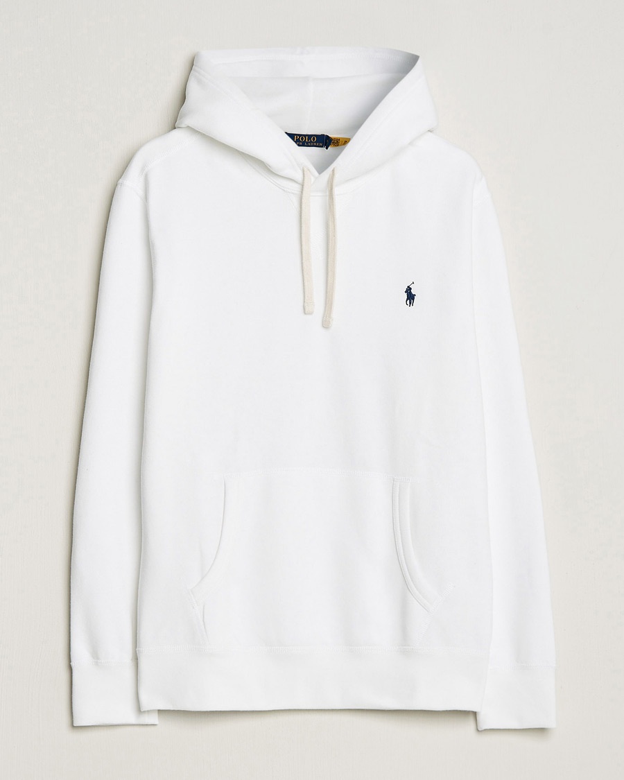 Polo Ralph Lauren RL Fleece Hoodie White – Valkoinen