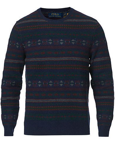 Neuleet |  Wool/Cashmere Fairisle Knitted Sweater Navy