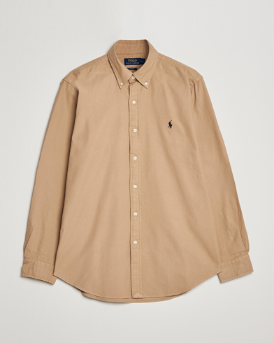 Mies | Flanellipaidat | Polo Ralph Lauren | Custom Fit Brushed Flannel Shirt Vintage Khaki