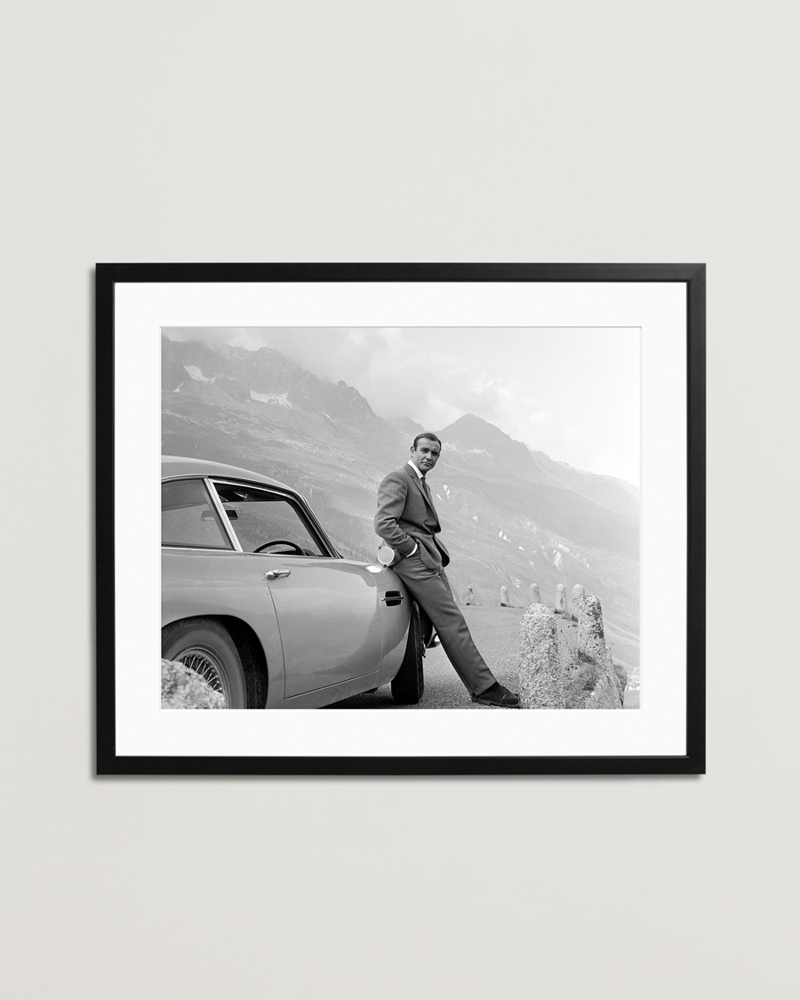 Sonic Editions Framed Connery And His Aston Martin