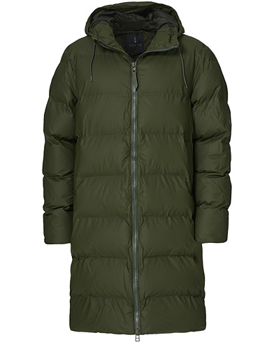 Mies |  | RAINS | Waterproof Long Puffer Jacket Green
