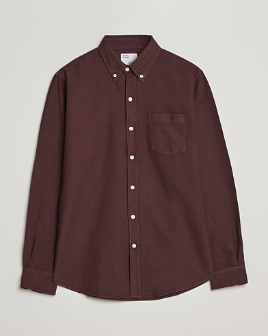 Mies | Colorful Standard | Colorful Standard | Classic Organic Oxford Button Down Shirt Oxblood Red