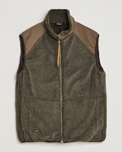 Mies |  | orSlow | Boa Fleece Vest Army Green