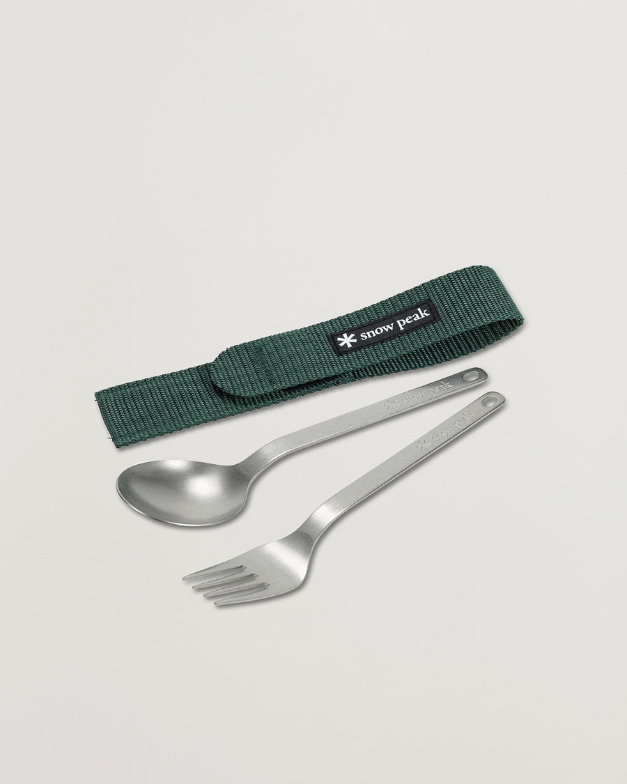 Snow Peak Fork & Spoon Set Titanium – Hopea